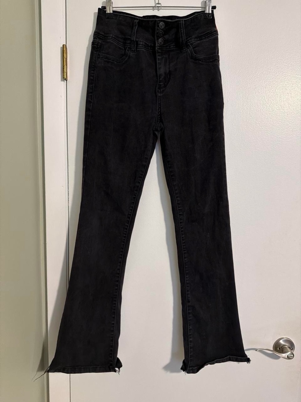 Wallflower Black High-Rise Flare Jeans